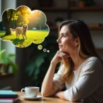 Frau denkt darüber nach, einen Hund anzuschaffen